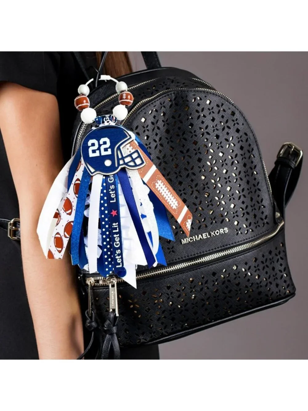 2Pcs Sports Keychains - Custom Player Number Charms for Bogg Bags, 0-99